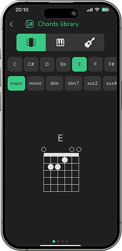 Screenshot of how Zamar teaches music